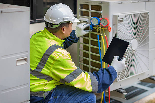 Professional Hvac technician working in Frost, TX